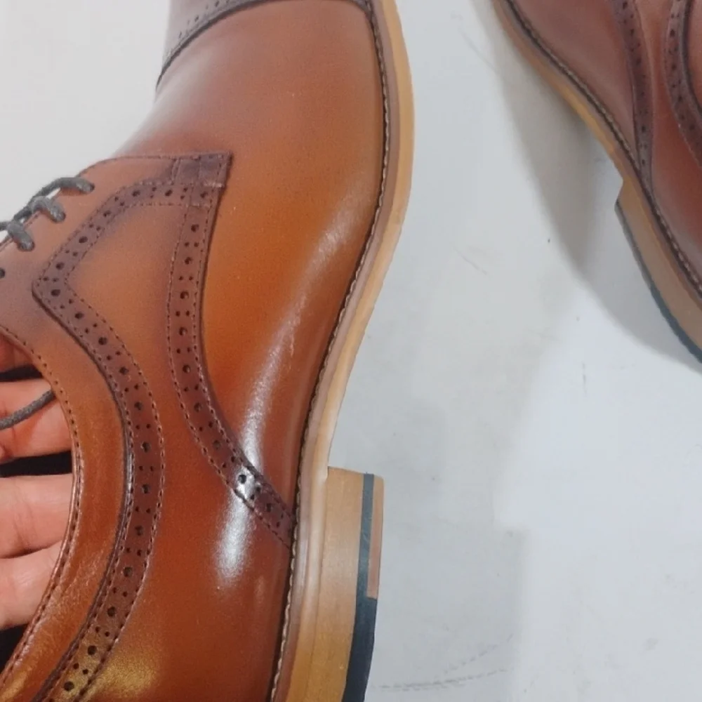 Stacy Adams Chestnut Cap Toe Derbys